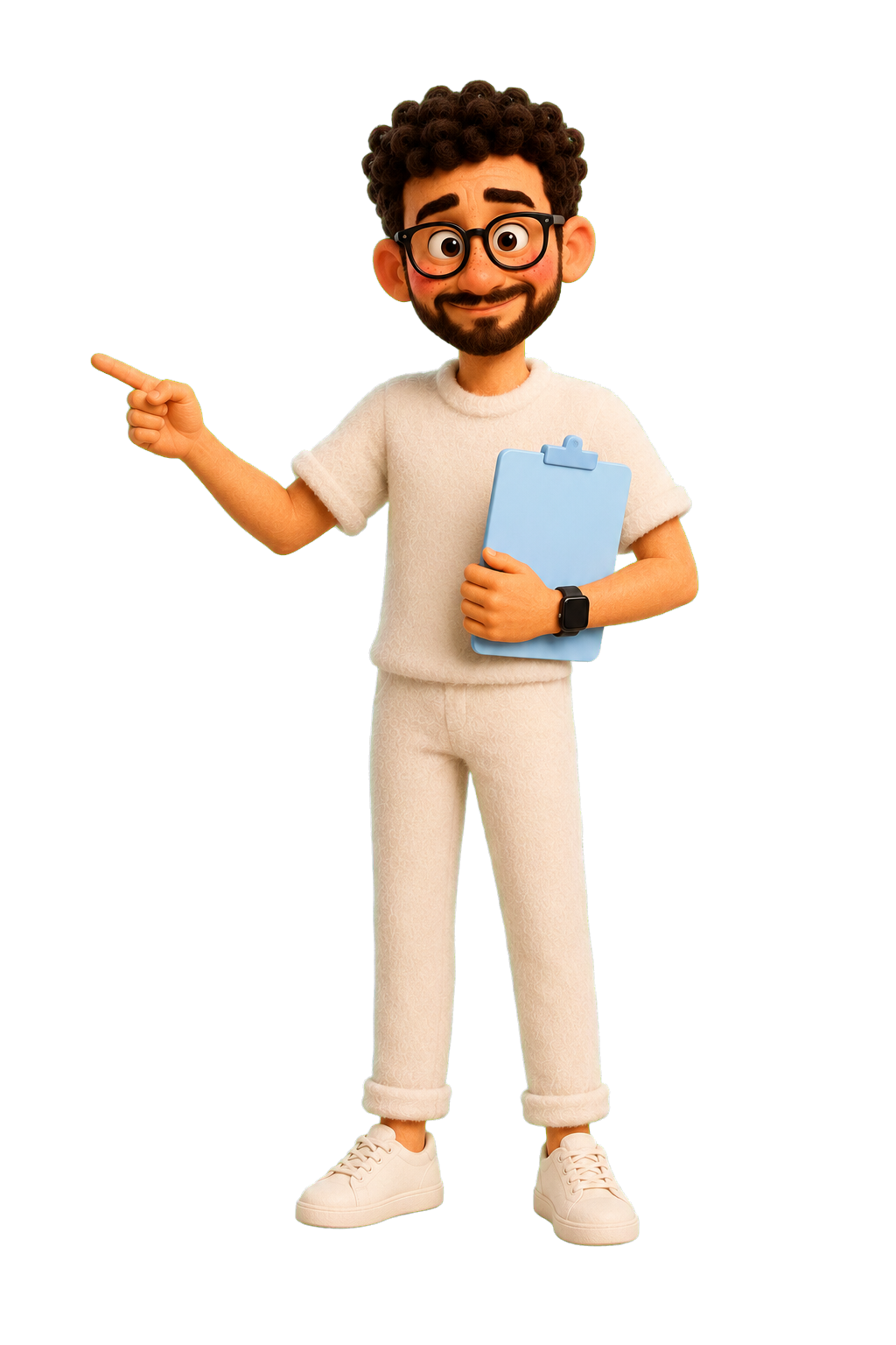 Mascote Otto apontando para os recursos
